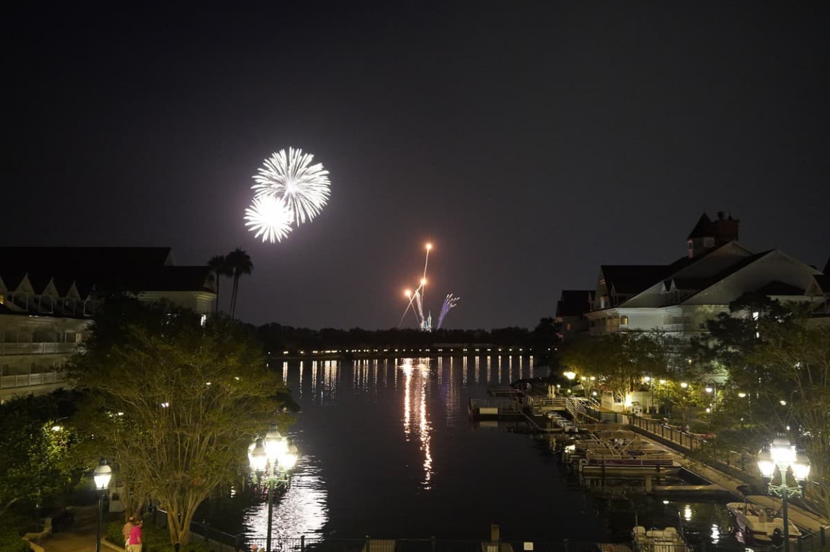 Grand Floridian Deluxe King Firework View