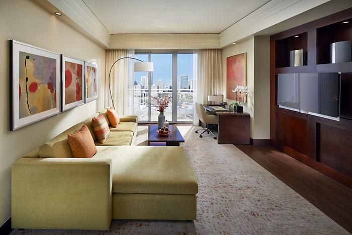 Mandarin Oriental Miami Suite Living Room