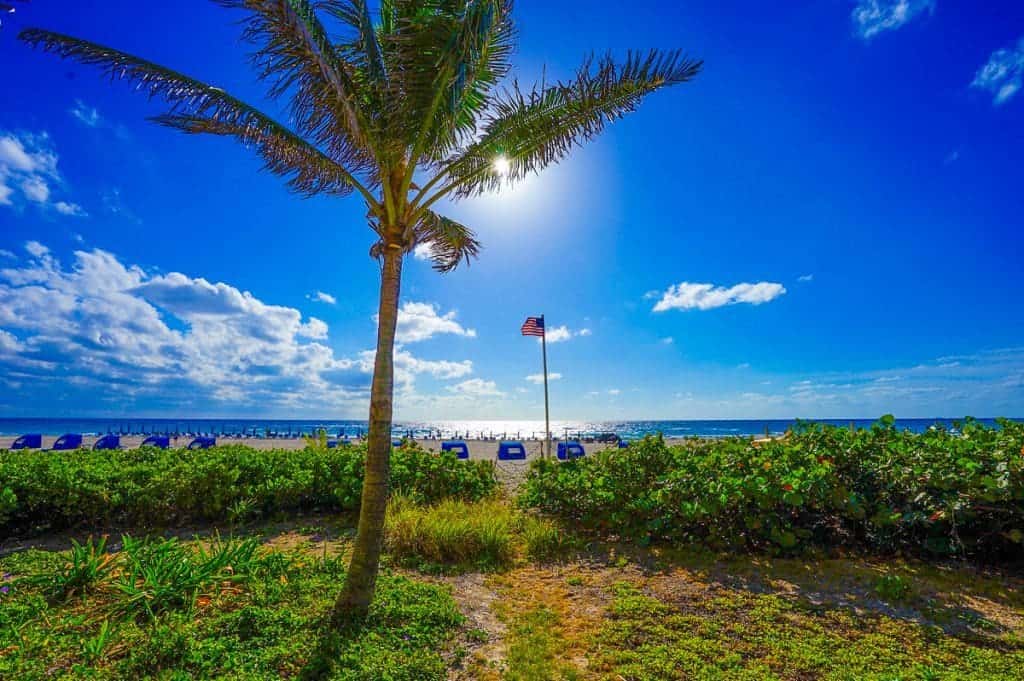 Marriott Singer Island is beachfront in Palm Beach.