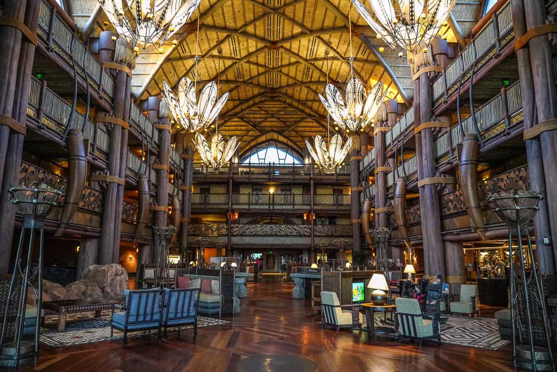 Vestíbulo del Disney's Animal Kingdom Lodge