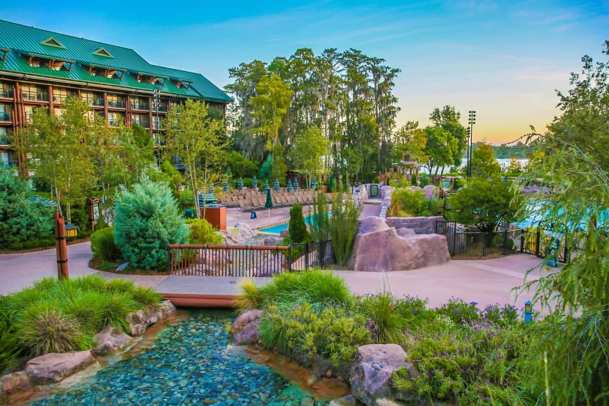 Wilderness Lodge Pools Copper Creek Falls