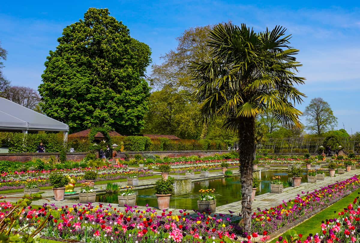 sunken gardens at kensington palace