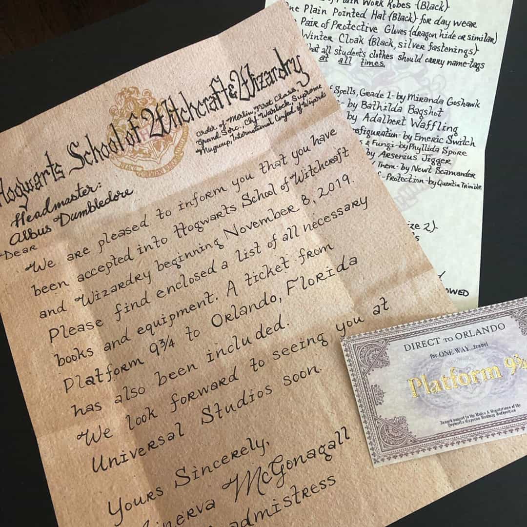 Welcome to Hogwarts Letter