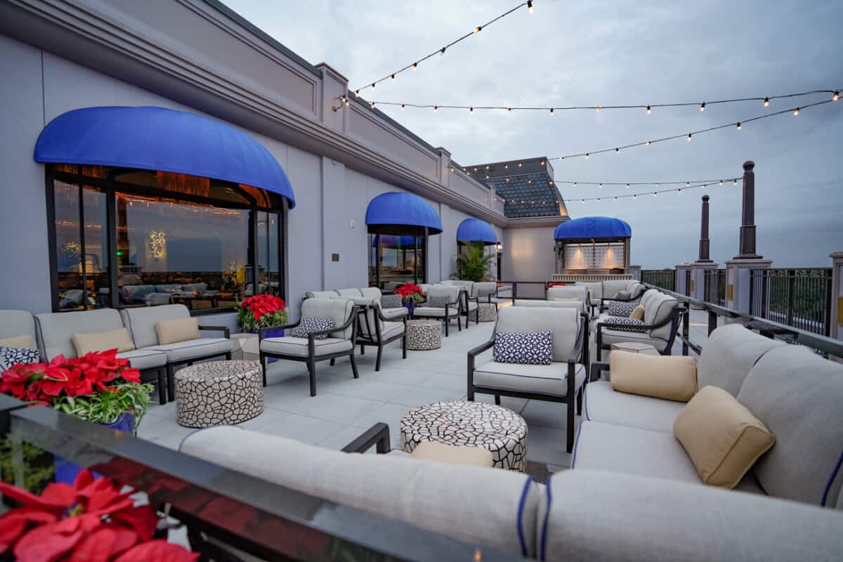 Rooftop Terrace at Topolinos Restaurant at Riviera Resort