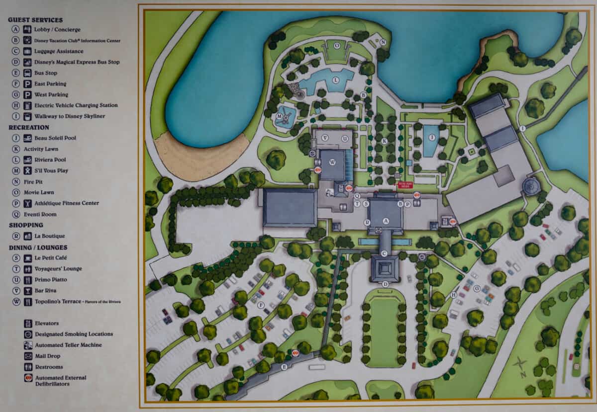 Riviera Las Vegas Map - Riviera Hotel Map