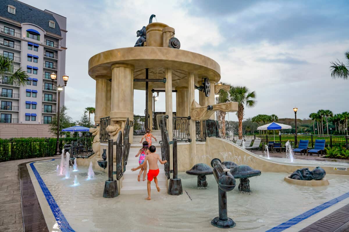 S'il Vous Play is the splash pool at the Disney Riviera Resort