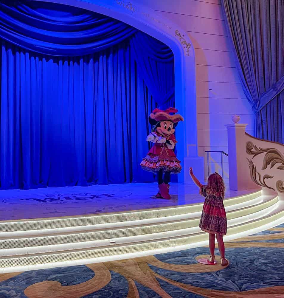 Captain Minnie on the Disney Wish