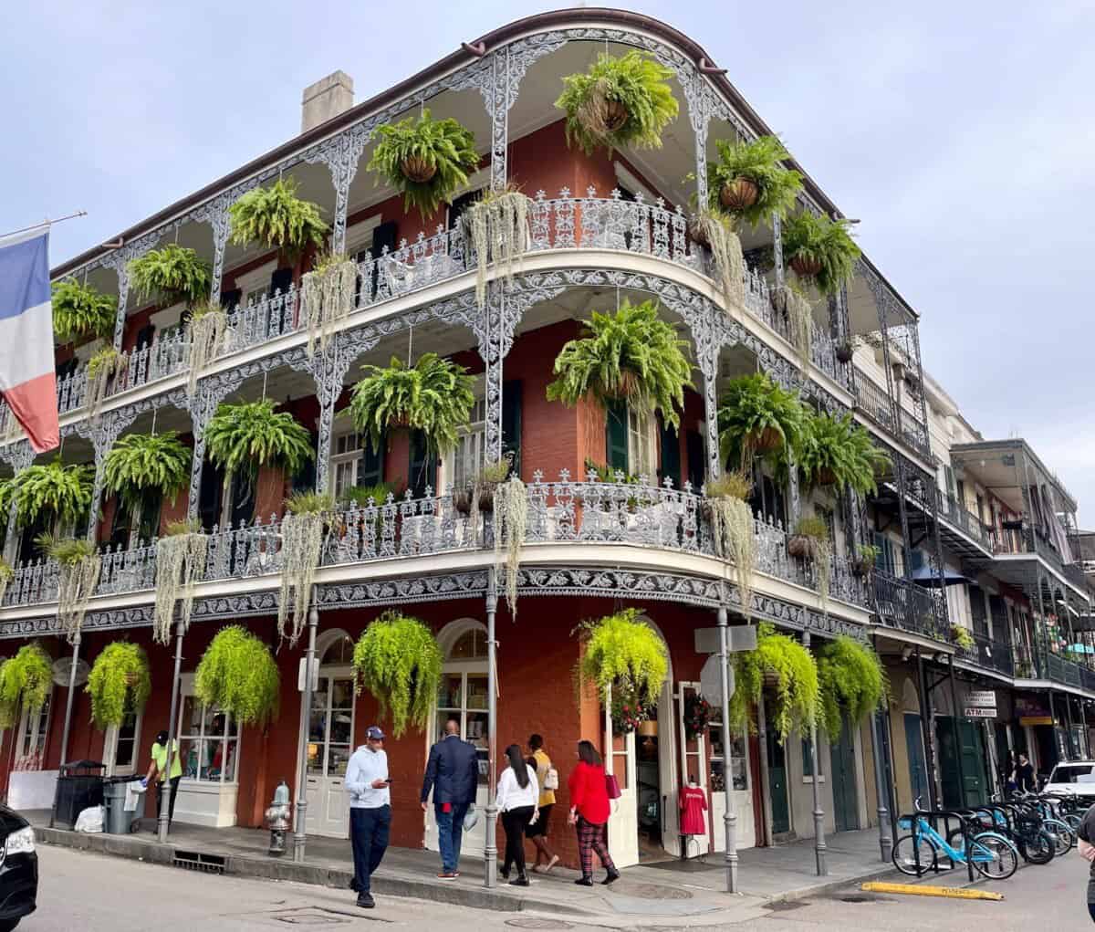 exterior of historic building in New Orleans' center
