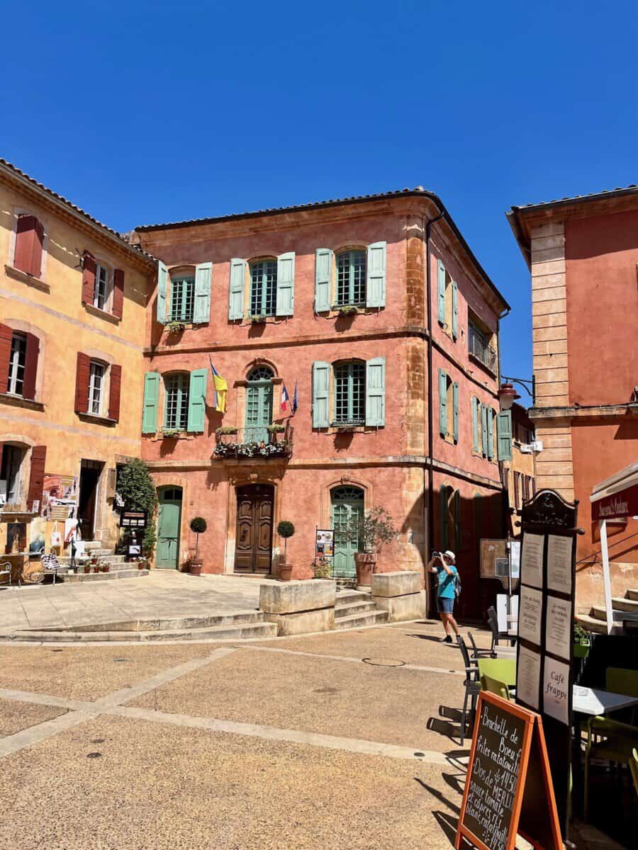 colorful buildings and cobbled streets in Provence