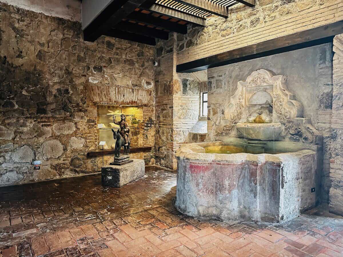 historic fountain and statue in Guatemala