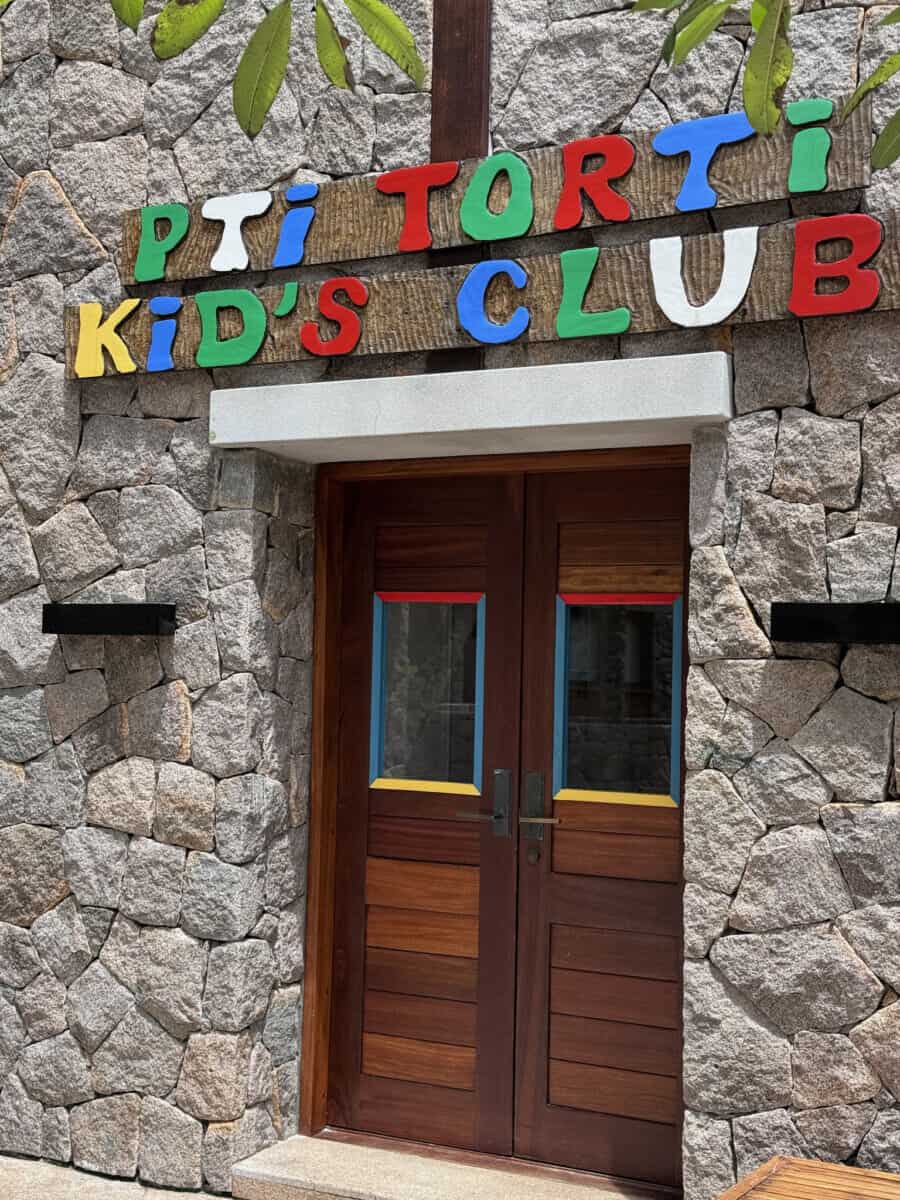 entrance to kids club at Four Seasons Seychelles Resorts