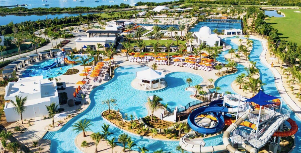 aerial of waterpark area at Aurora Anguilla Resort & Golf Club 