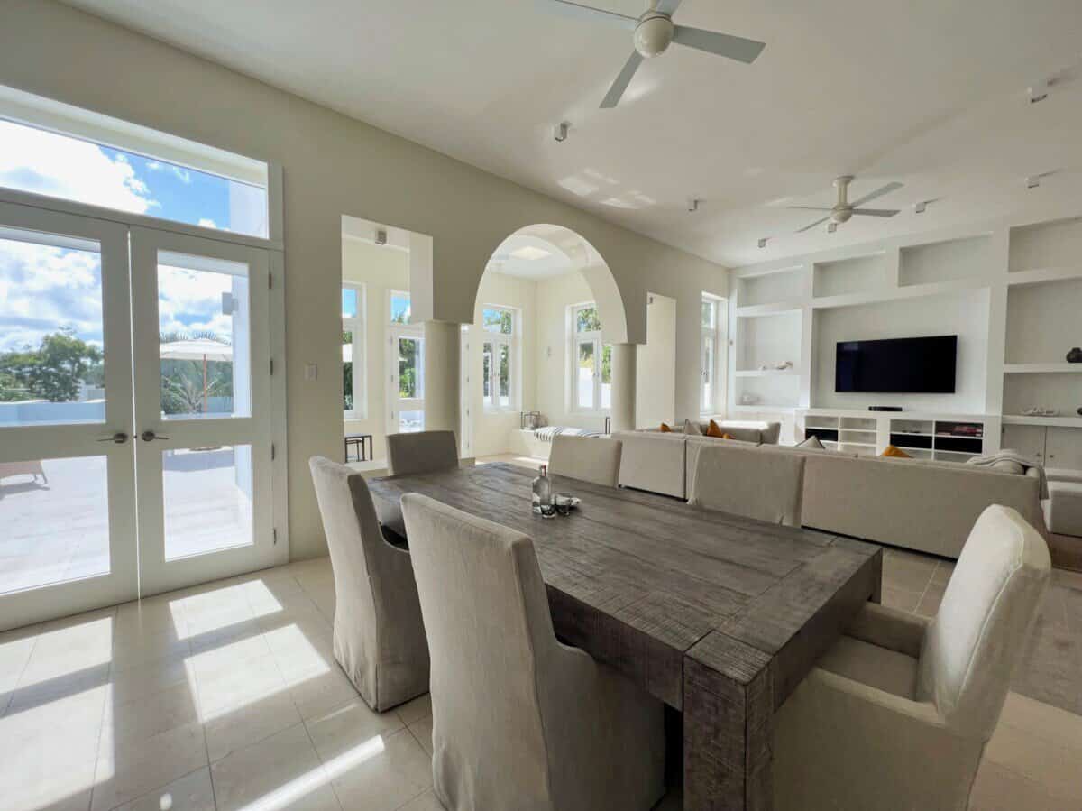 large dining area in accommodation at Aurora Anguilla Resort & Golf Club 